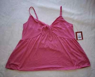 Mossimo Supply Co 女式粉色背心带胸部领带 M — 第 1/3 张图片