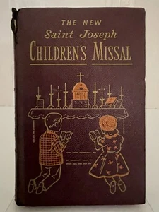 SAINT JOSEPH CHILDREN’S MISSAL by Rev. Hoever / New Edition, 1959 Burgundy - Picture 1 of 15