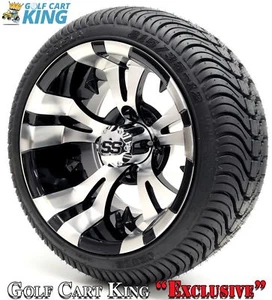 Golf Cart Wheels and Tires - 12" Vampire SS & (215/35-12 or 215/50-12) (x4) - Picture 1 of 15