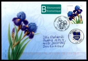 Blumen. Iris. FDC-Brief nach BRD. Lettland 2013 - Bild 1 von 1