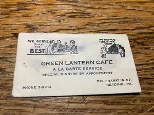 Green Lantern Cafe - A La Carte- Reading, PA -Advertising Business Card - Picture 1 of 2