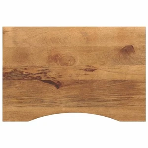 Scrivania in Legno Massello di Mango Naturale 90x50x2,5 cm Finitura Rustica, Grana Unica - Foto 1 di 5