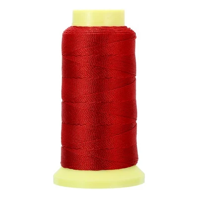 Bonded Thread, 1 mm 190 Yards Polyester Sewing Cord for Tassels, Red - Image 1 of 4