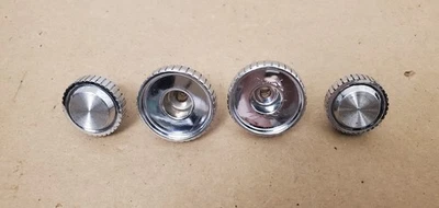 77-86 Ford Truck F150 F100 F250 Chrome AM/FM Radio Knob Handle Set 4 Continental - Imagem 1 de 3