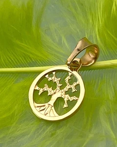 Colgante oro amarillo 750 oro 18 quilates *árbol de la vida* árbol de la vida amuleto de la suerte👍 - Imagen 1 de 4