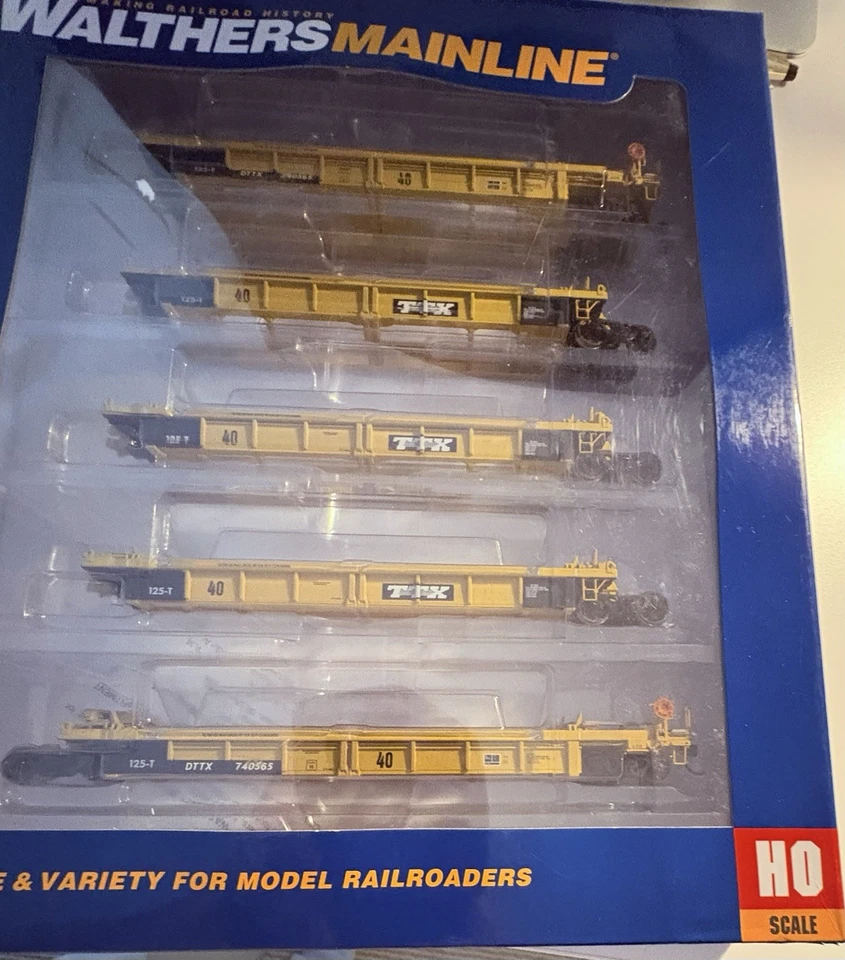 HO Walthers 910-55624 TTX Corporation 5-Unit 40' Well Car #740565 - Image 1 of 4