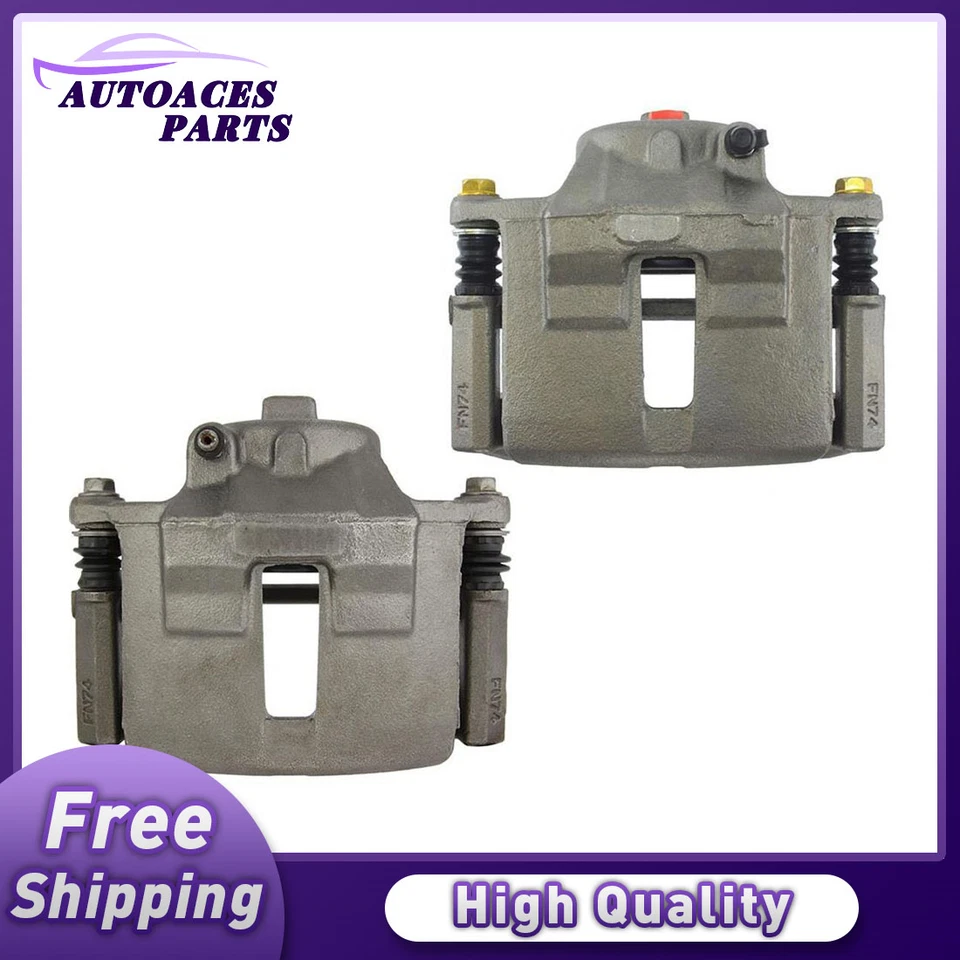 Disc Brake Caliper 2pcs Centric Front Pair for 2001 2002 2003-2007 Ford Taurus - Image 1 of 2