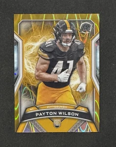 2025 Topps Resurgence Payton Wilson RC Gold Surge /50 Pittsburgh Steelers - Picture 1 of 3