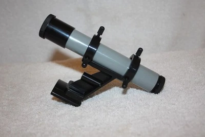Meade 5x24mm 5x24 Telescope Viewfinder  2 Hole Standard Plastic Bracket - Silver - Image 1 of 3
