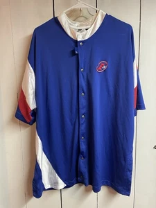 Reebok Vintage Allen Iverson Jersey Mens Large Blue Red Button Up Basketball - Picture 1 of 4