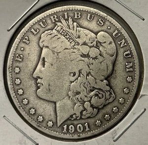 1901-O Morgan Silver Dollar, 90% Silver - Picture 1 of 2
