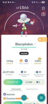 Pokémon Blacephalon ( XXS ) GO - Image 1 of 2