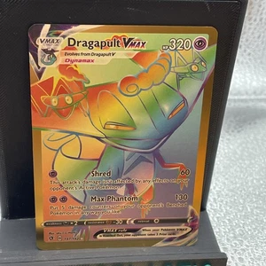 Pokemon🔥DRAGAPULT VMAX 197/192🔥GOLD FOIL  PROMO🔥Rainbow🔥Rebel Clash P2 - Picture 1 of 2