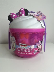 Just Play Disney Junior Minnie Mouse Fab cubo de comida con asa de transporte NUEVO - Imagen 1 de 14