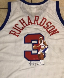 Quentin Richardson Rare Signed Hand Painted L.A. Clippers Jersey. Artist 1/1 - Picture 1 of 6
