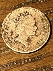 One Penny 1986 UK GB Coin Elizabeth II - Picture 1 of 2