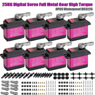 8X Dsservo DS3225 25kg Wasserdicht Metal Gear High Torque Digital Servo für RC - Bild 1 von 4