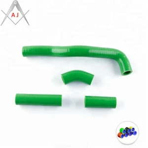 For Kawasaki Kx500 Kx 500 1988-2004 Silicone Radiator Coolant 3-ply Hose Green - Picture 1 of 7