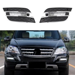 LED DRL Tagfahrlicht Nebelscheinwerfer Blende Für Benz W164 ML-Klasse 2009-2011 - Picture 1 of 9