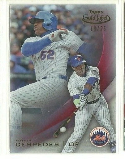 2016 Topps Gold Label Class 3 Red #29 Yoenis Cespedes 19/25 (ref 60645) - Image 1 of 1