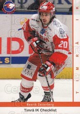 2002-03 Swedish Elitset #143 Henrik Zetterberg, Checklist