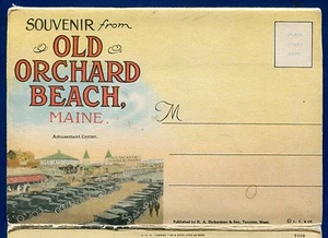 Old Orchard Beach Maine me Pre-Linen Postkartenmappe # - Bild 1 von 5