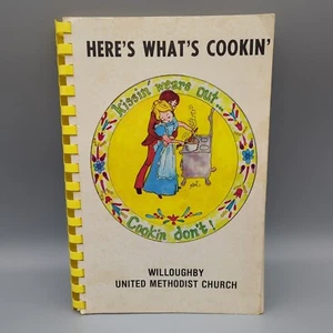 Vtg Willoughy United Methodist Church ~ Kissin' Wears Out, Cookin Don't 1980 PB - Picture 1 of 7
