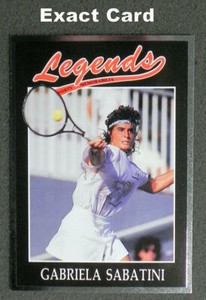Gabriela Sabatini 1991 Legends Silver Border Card #37 _ Exact Card (UU)