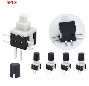 5 Stück Mikroverriegelnder SPDT Drucktastenschalter 5,8 mm 6 Pin Selbstverriegelnd SMD DC 30 V 0,1 A - Bild 1 von 6