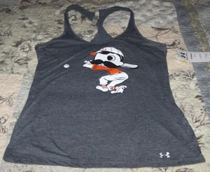 NWT Under Armour Women Small Heat Gear Baseball Tank Top Racerback Semi-Fitted - Picture 1 of 8