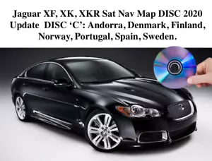 Jaguar XF, XK, XKR Aggiornamento Mappa Navigatore Satellitare DISCO - DVD 'C' Andorra, Danimarca & UE 2020 - Foto 1 di 4