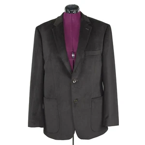 Blazer Abrigo Deportivo Mario Barrutti Terciopelo Marrón Oscuro 40R Chaqueta de Un Solo Pecho - Imagen 1 de 12