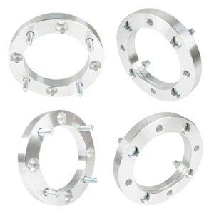 (4) Espaciadores de rueda de 1" 4x156 para Polaris RZR XP 1000 900s Ranger 12x1,5 plateados - Imagen 1 de 8