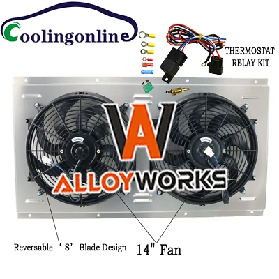 Aluminum Radiator Fan Shroud fits 1988-1999 Chevrolet GMC C/ K 1500 2500 3500 Foto 1 de 4