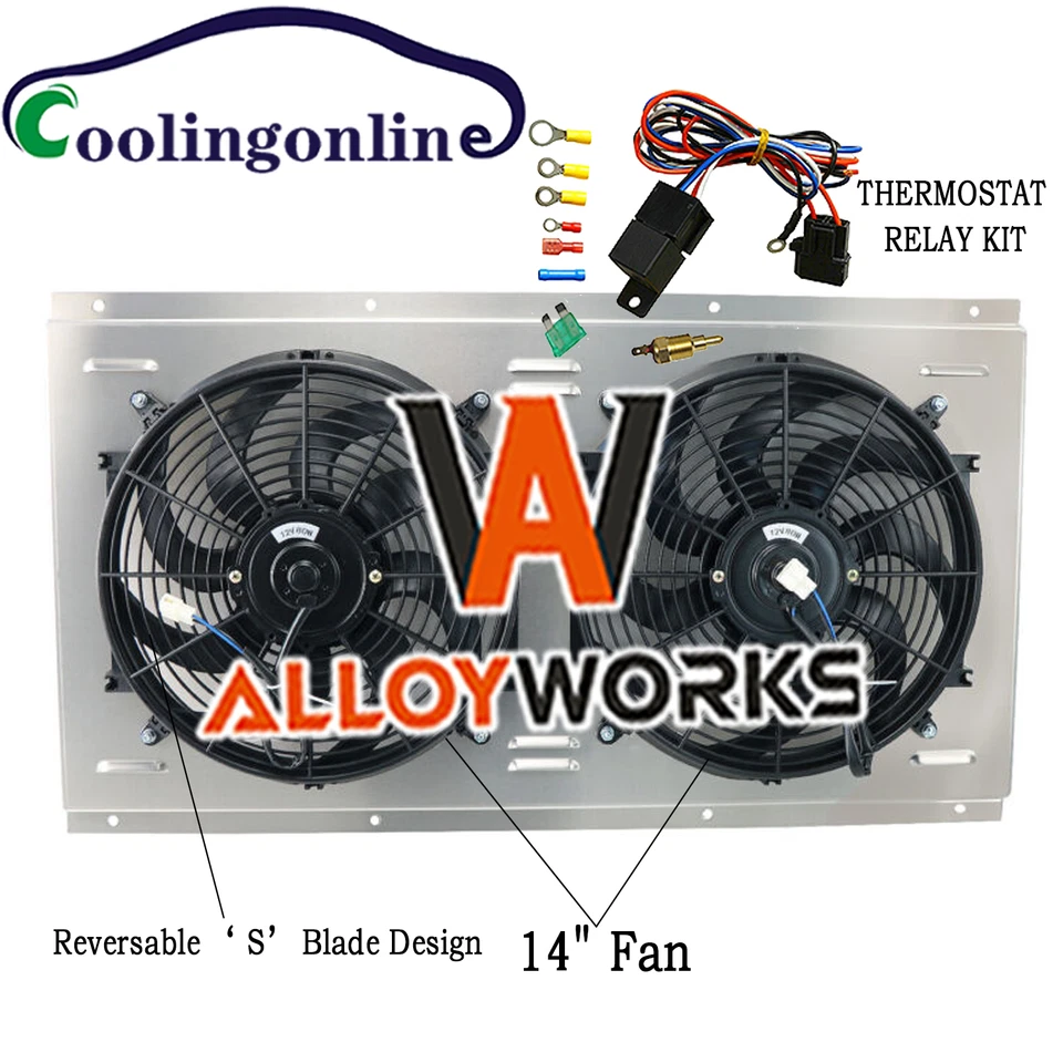 Aluminum Radiator Fan Shroud fits 1988-1999 Chevrolet GMC C/ K 1500 2500 3500 Foto 1 de 4