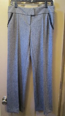 尺寸 4 ARDEN B 黑色白色格子斜纹连衣裙裤子,口袋叠层装饰,GPOC — 第 1/4 张图片