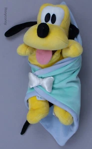 Peluche Pluto Neonati Parchi Disney con Coperta - Foto 1 di 2