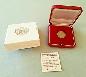 2 Euro Monaco 2016- 150. Jahrestag Gründung Monte Carlos Charles III, PP, kpl. - Bild 1 von 2