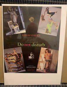 1996 GIANNI VERSACE Book Release Print Ad (DO NOT DISTURB) Approx 10x12” (MH216) - Picture 1 of 1