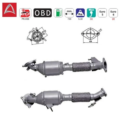 Catalizzatore per FORD C-Max II Focus III - 1.5 EcoBoost, 1.6 EcoBoost - Immagine 1 di 3