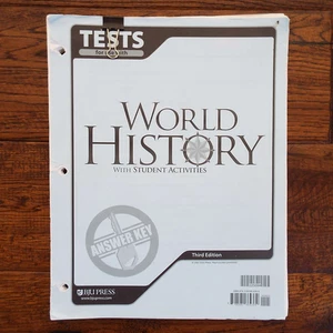 BJU Press World History with Student Activities Test Answer Key  2007 - Picture 1 of 3