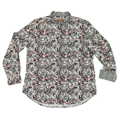 Robert Graham Men's Kuna Multicolor Paisley Long Sleeve Shirt XL Flip Cuff Money - Image 1 of 4