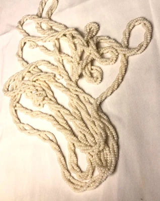 Cuentas Semilla Vidrio De Colección Opacas Perladas Brillo Blanco Nativo Foto 1 de 4