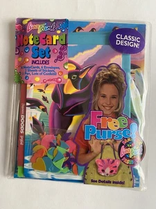 Vintage Lisa Frank Complete Penguins Note Card Set Stickers Complete New - Picture 1 of 3