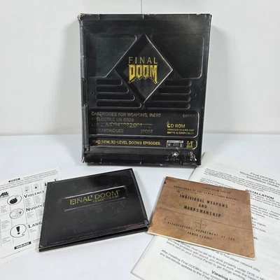 VTG Final Doom PC Big Box Windows 95 CD-ROM 1994 iD Software - Image 1 of 4