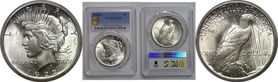 1922-D $1 Peace Dollar  PCGS MS-64 - Image 1 of 3