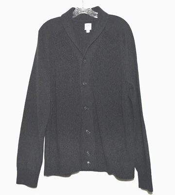 Suéter cárdigan chal de algodón pesado gris carbón Gap for Good talla L nuevo sin etiquetas Foto 1 de 4