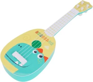 Cartoon Dinosaur Toy Guitar Kids Ages String Ukulele Early Educational Music - Picture 1 of 9