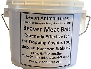 Lenon's Beaver Meat - Fox and Coyote Trapping Bait 4 lb Tub