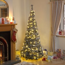 Holly Pop Up Indoor Pre Lit Tree w/Warm White LED's - 6 Versions Available!!!